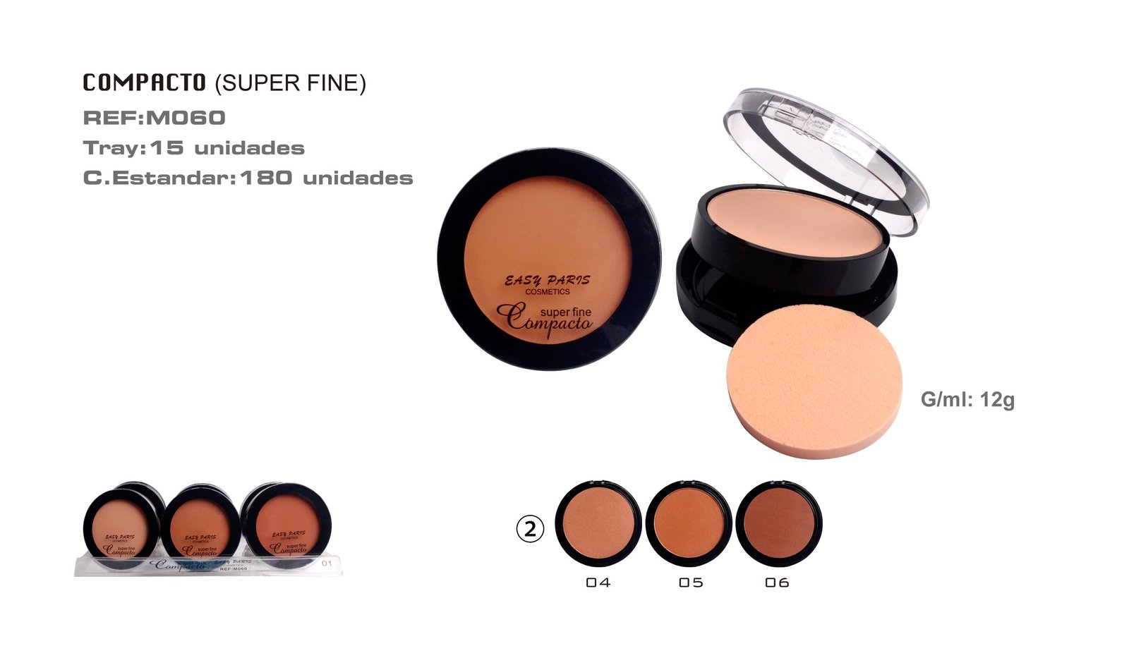 MAQ.COMPACTO POLVO SUPER FINO