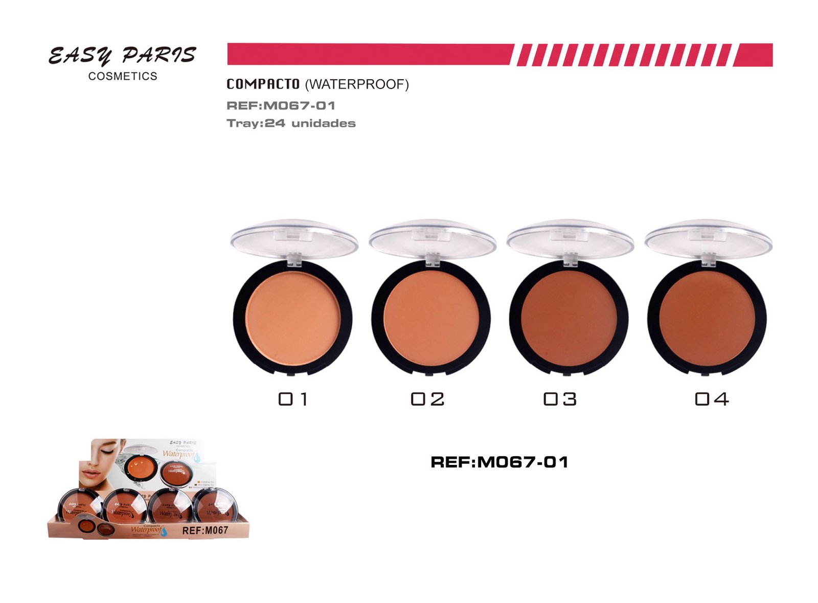 MAQ.COMPACTO POLVO FINO WATERPROOF
