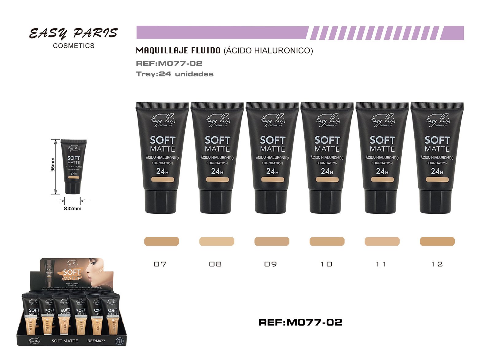 MAQ.FLUIDO 24H SOFT MATTE ACIDO HIALURONICO