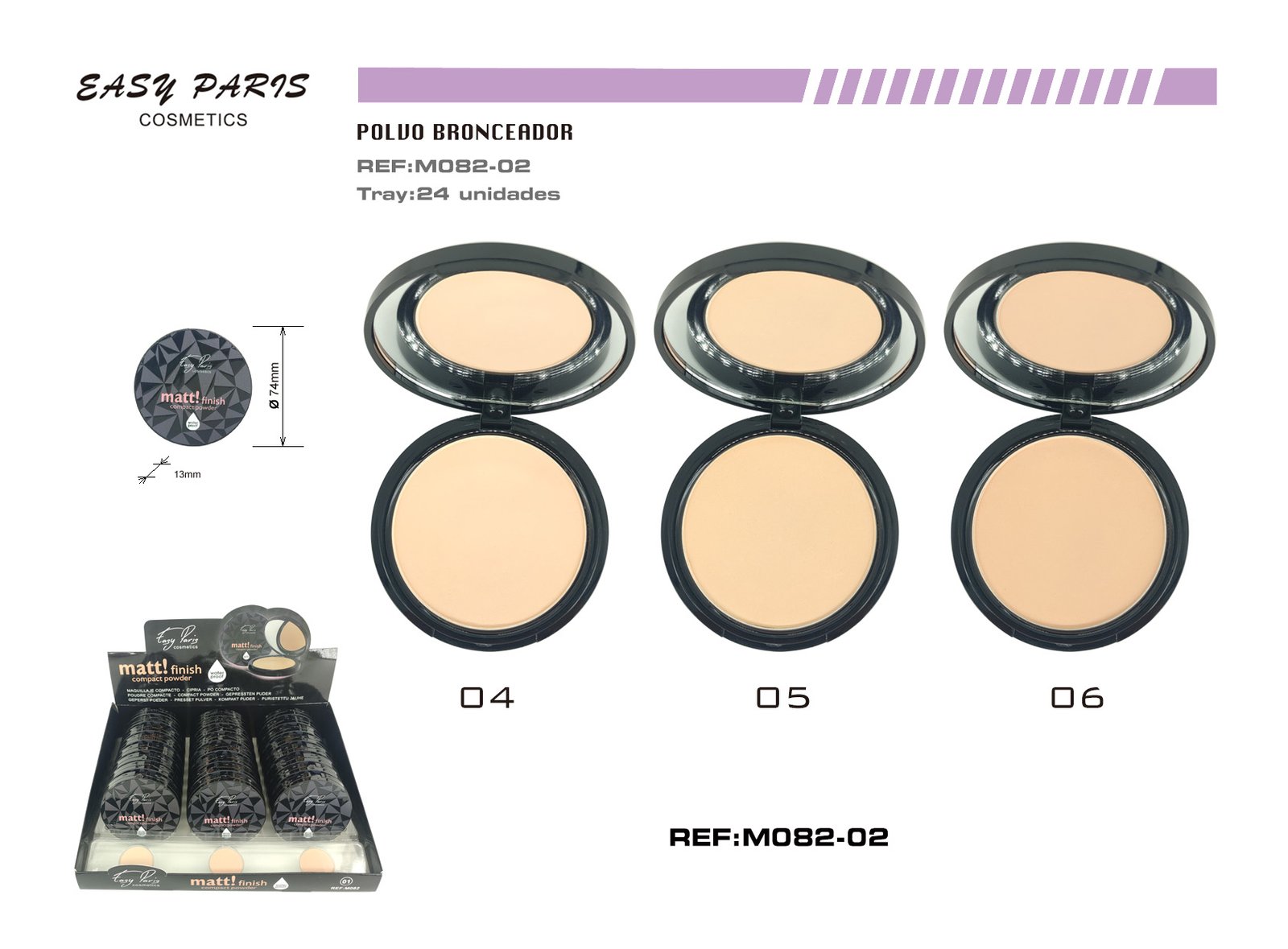 MAQUILLAJE MATTE C/ESPEJO