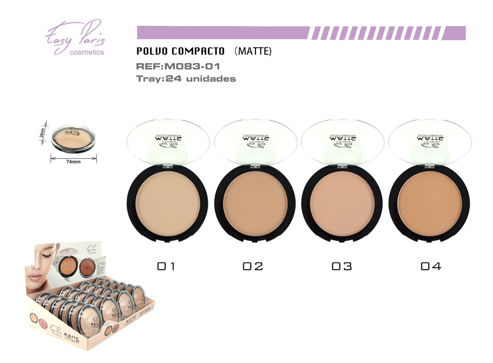 MAQ.COMPACTO MATTE WATERPROOF