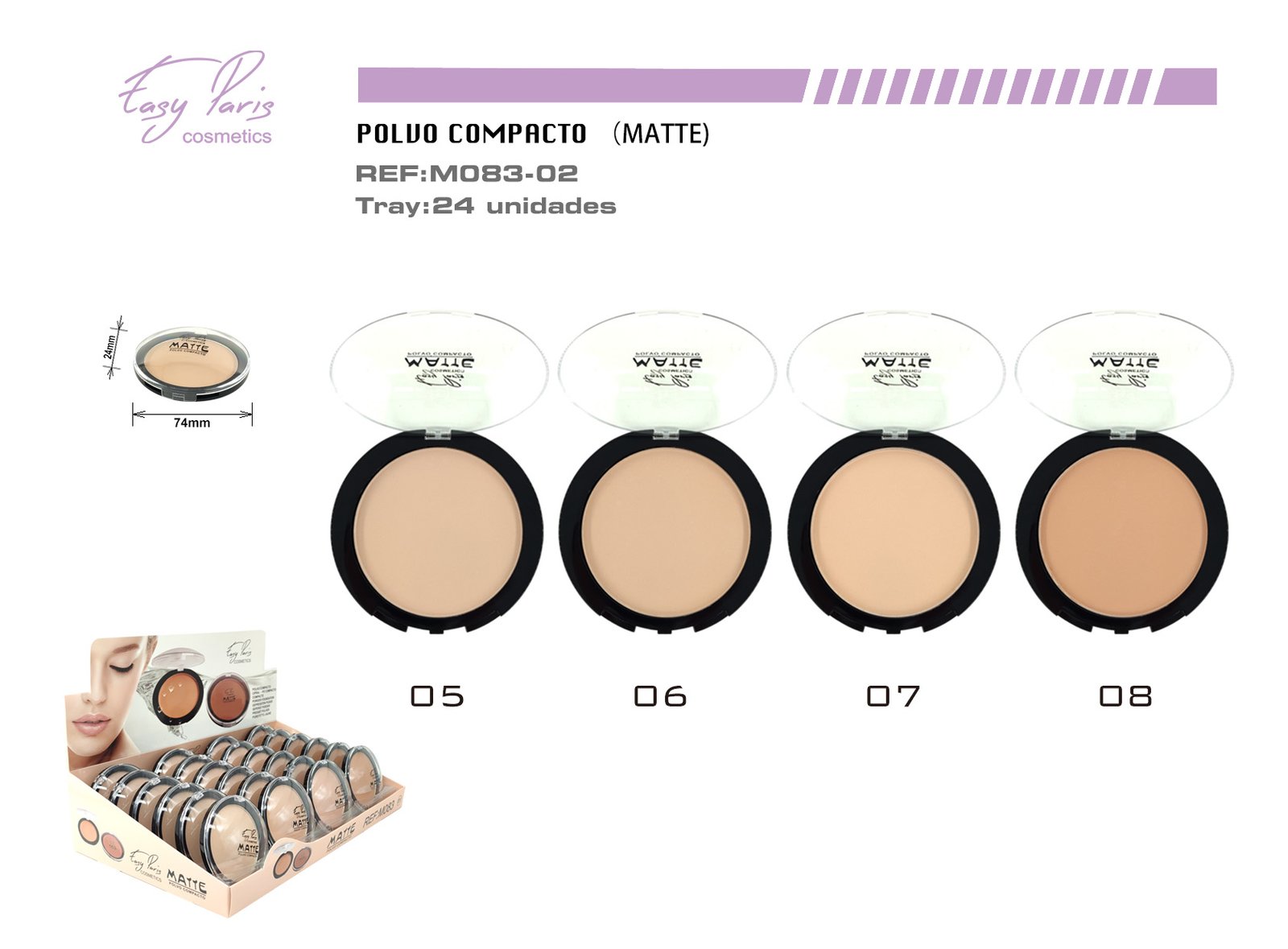 MAQ.COMPACTO MATTE WATERPROOF