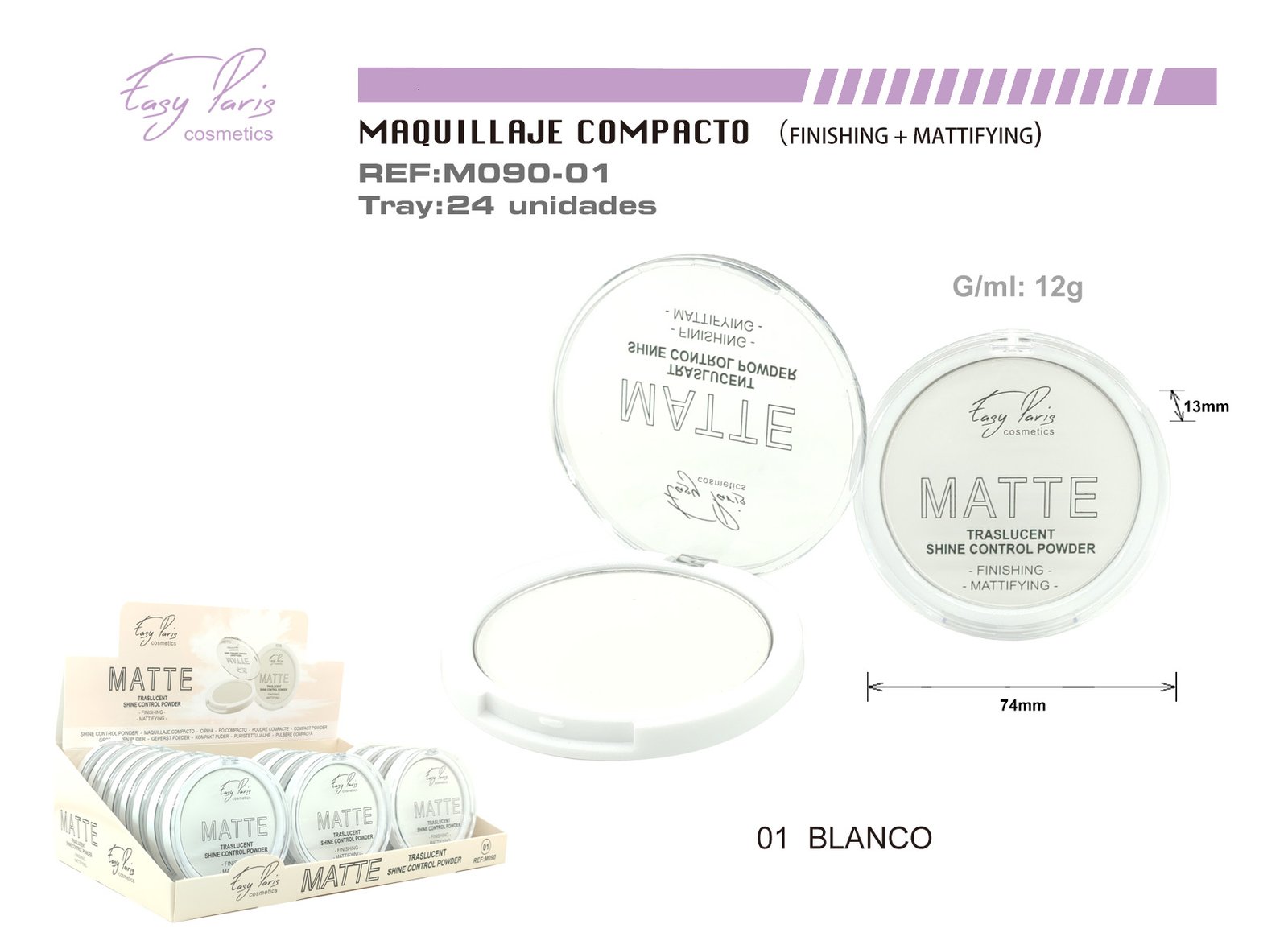 MAQ.TRANSLUCIDO MATTE FIJADOR