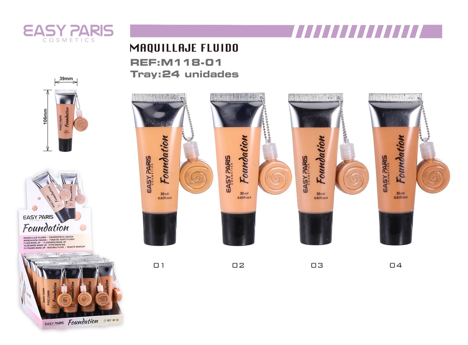 MAQUILLAJE FLUIDO+MINI LLAVERO