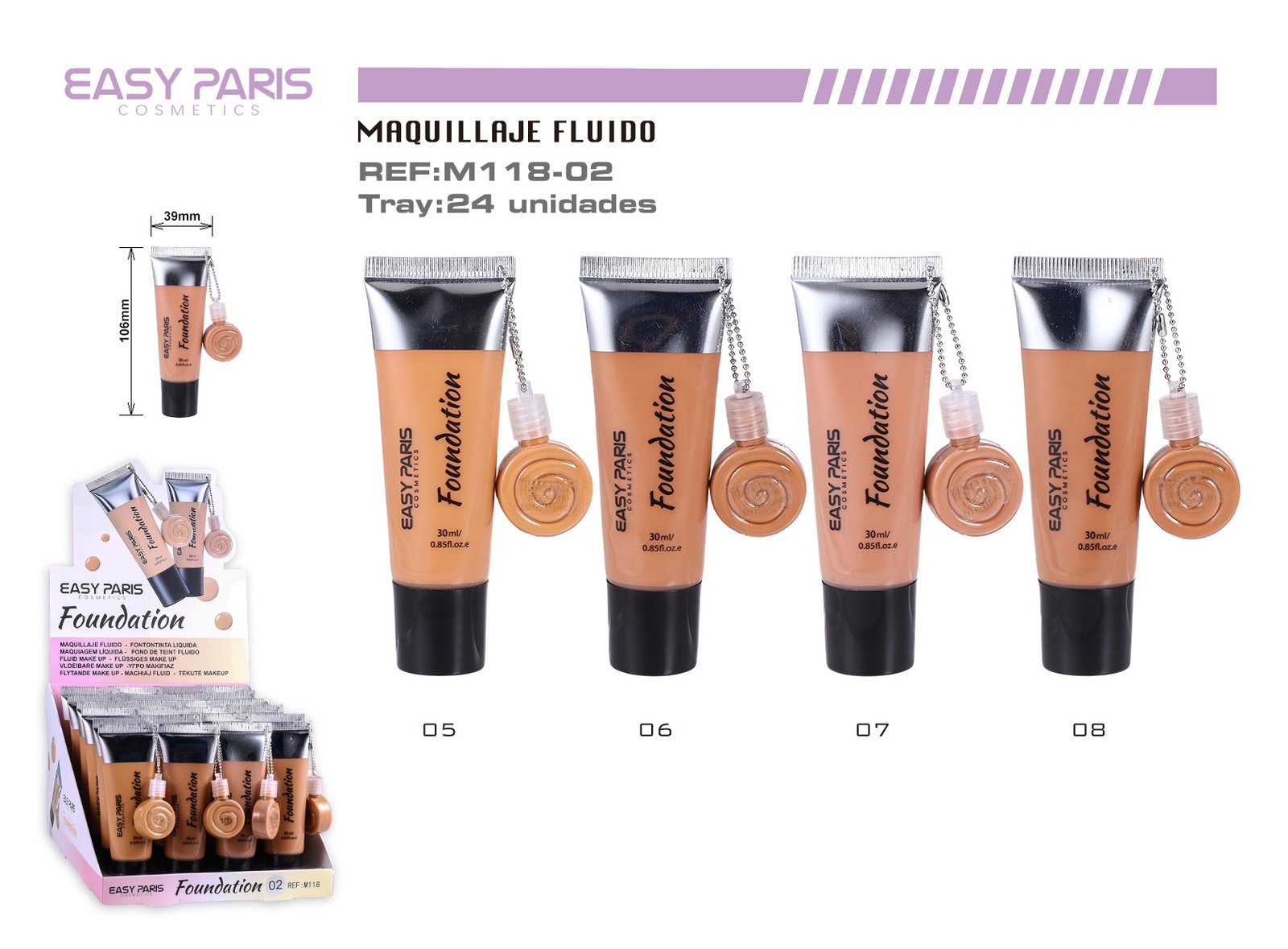 MAQUILLAJE FLUIDO+MINI LLAVERO