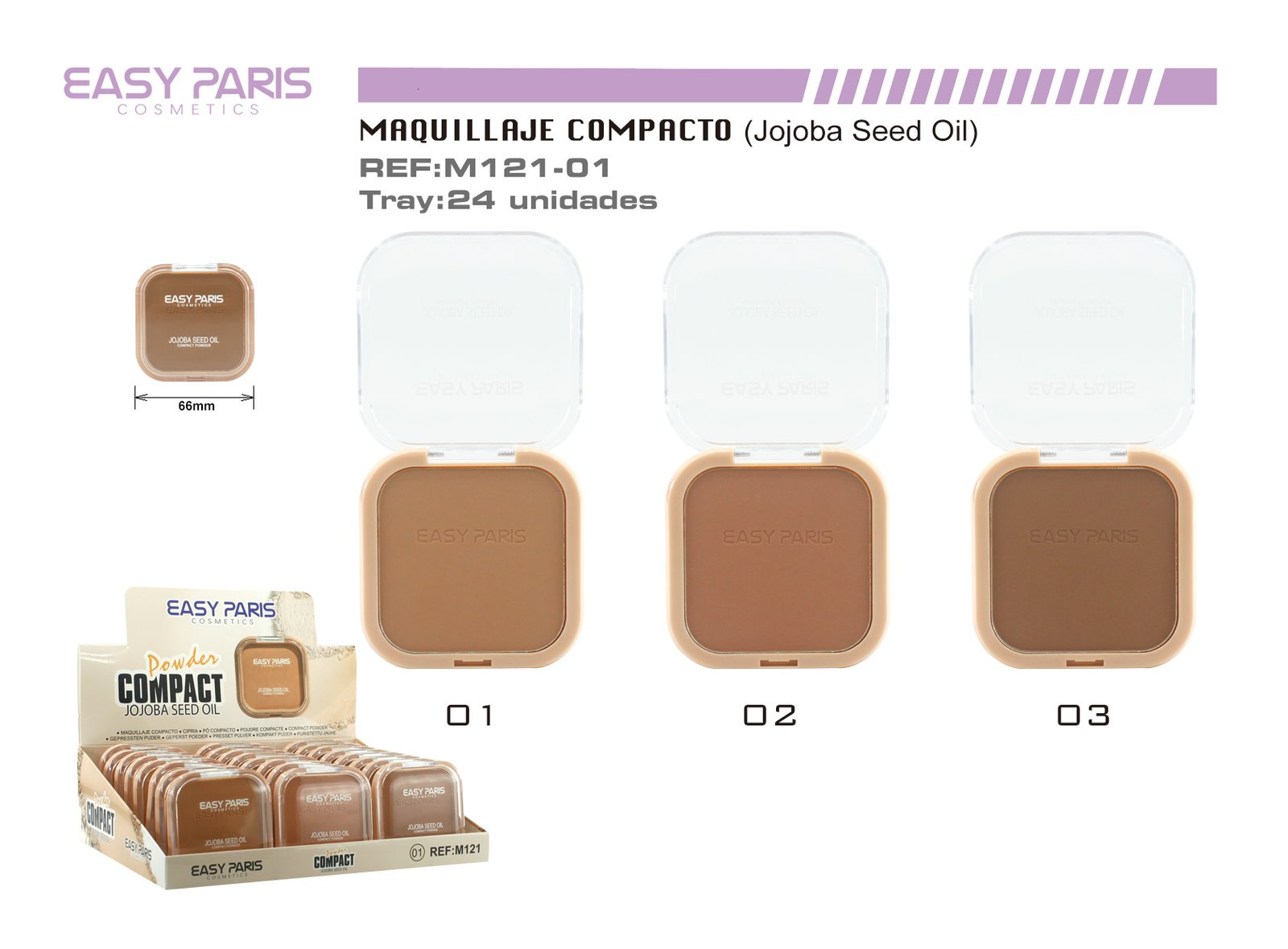 MAQ.COMPACTO C/ JOJOBA OIL