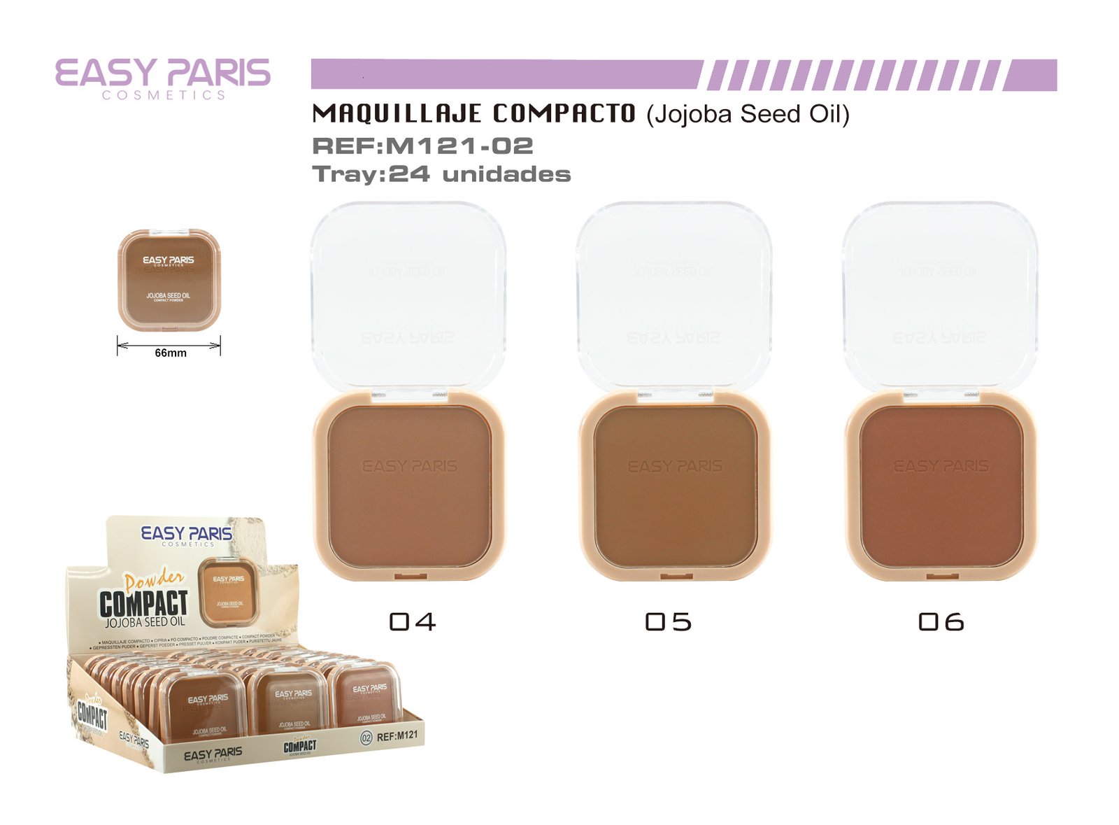 MAQ.COMPACTO C/ JOJOBA OIL