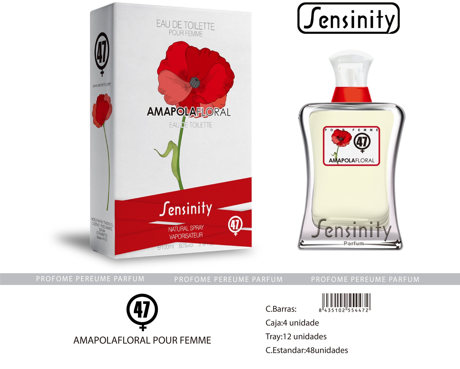AMAPOLAFLORAL POUR FEMME SENSINITY