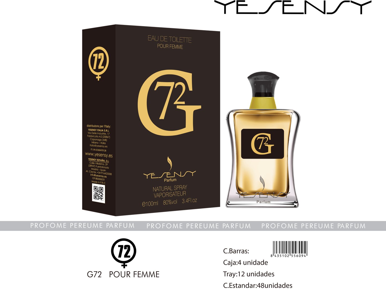 G72 POUR FEMME SENSINITY