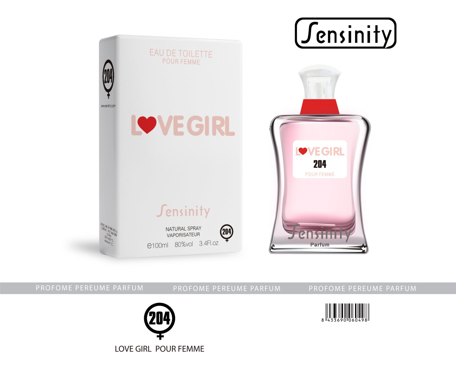 LOVE GIRL POUR FEMME SENSINITY