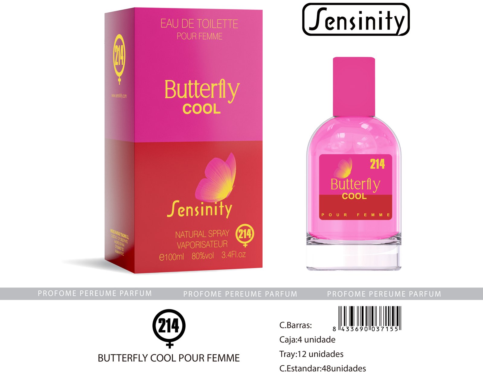 BUTTERFLY COOL POUR FEMME