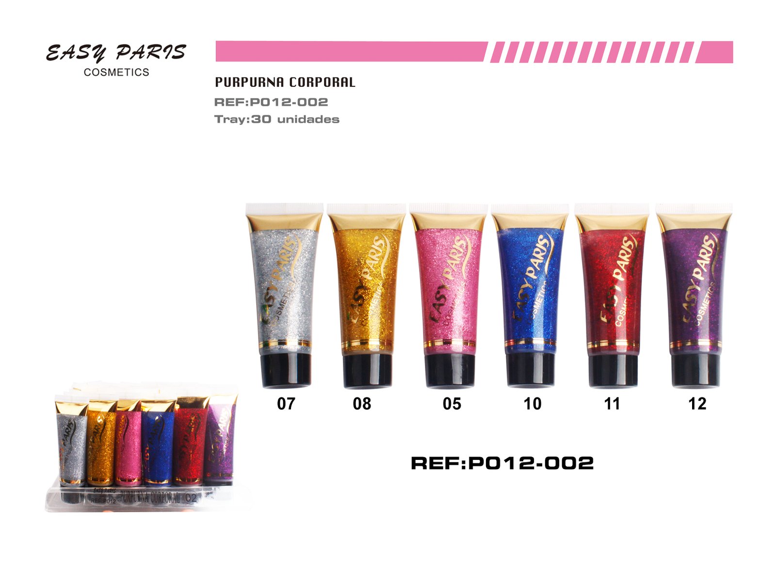 PURPURINA GEL 18 COLORES