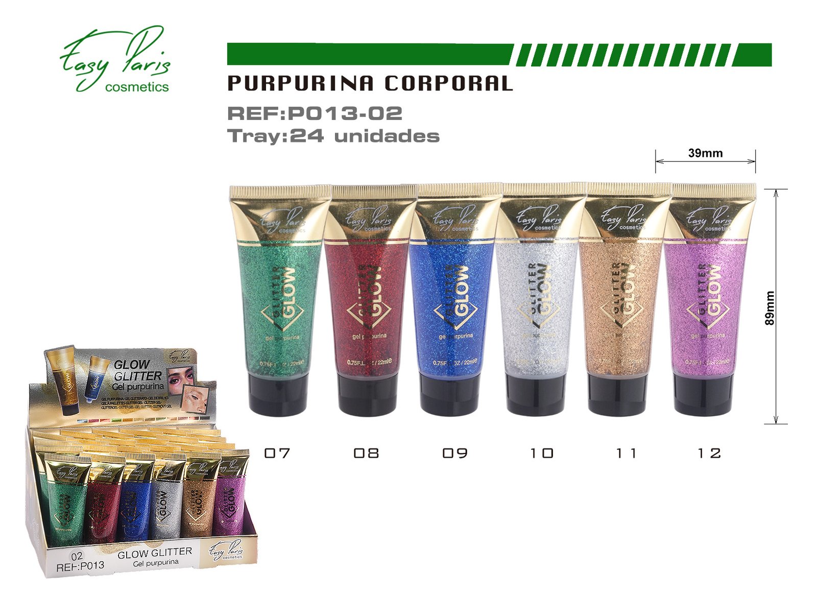 PURPURINA EN GEL