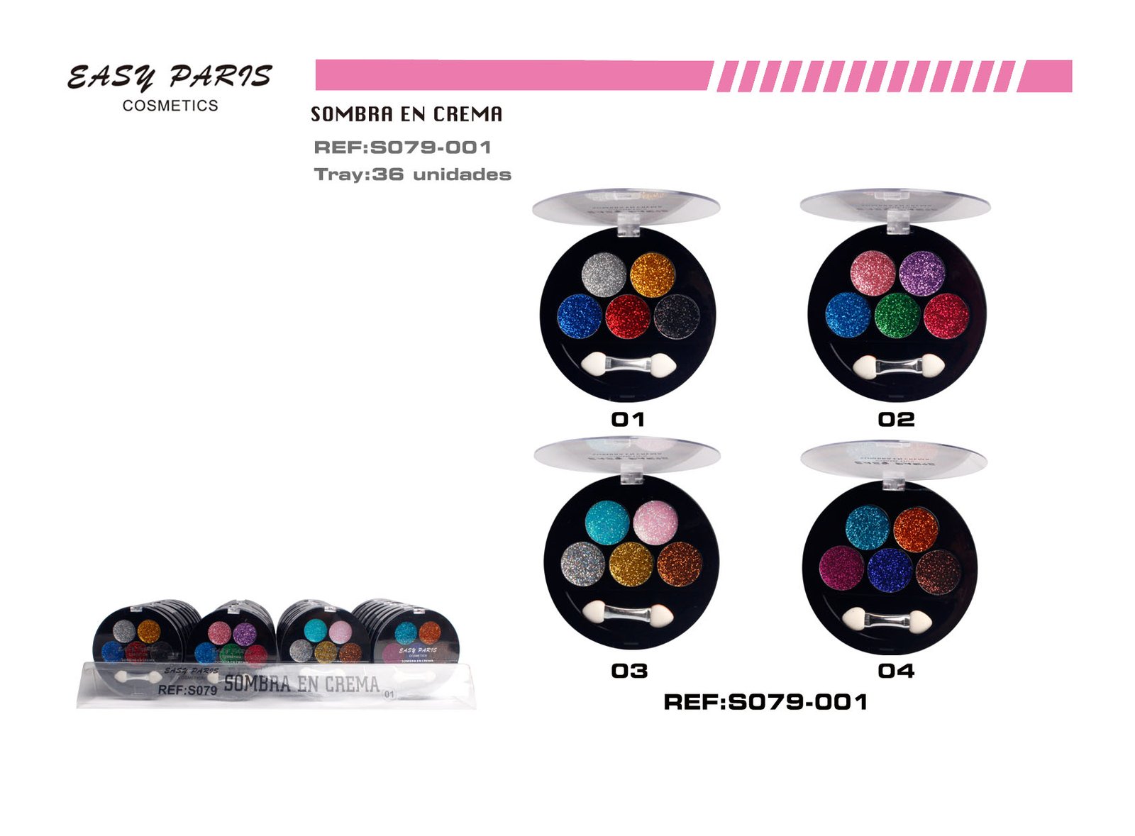 S.DE OJOS EN CREMA DE PURPURINA 36/U 432