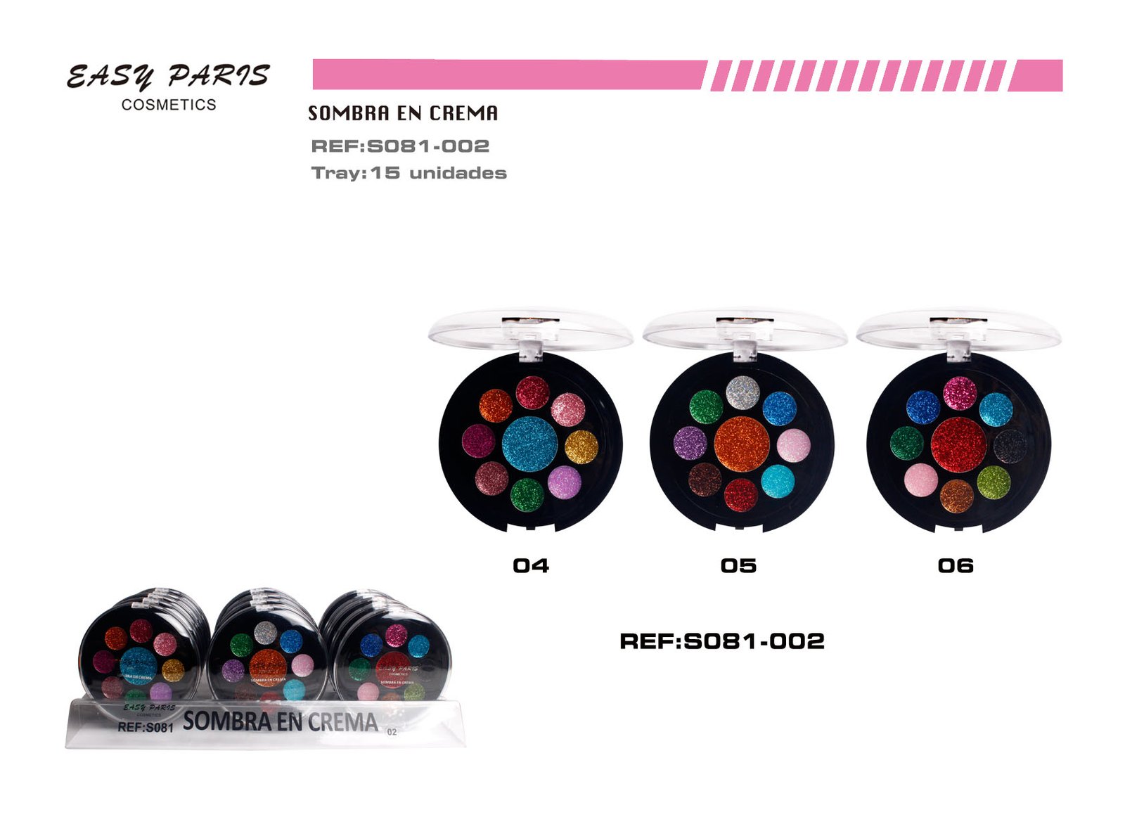 NO SE VENDE S.DE OJOS EN CREMA DE PURPURINA 15/U 180