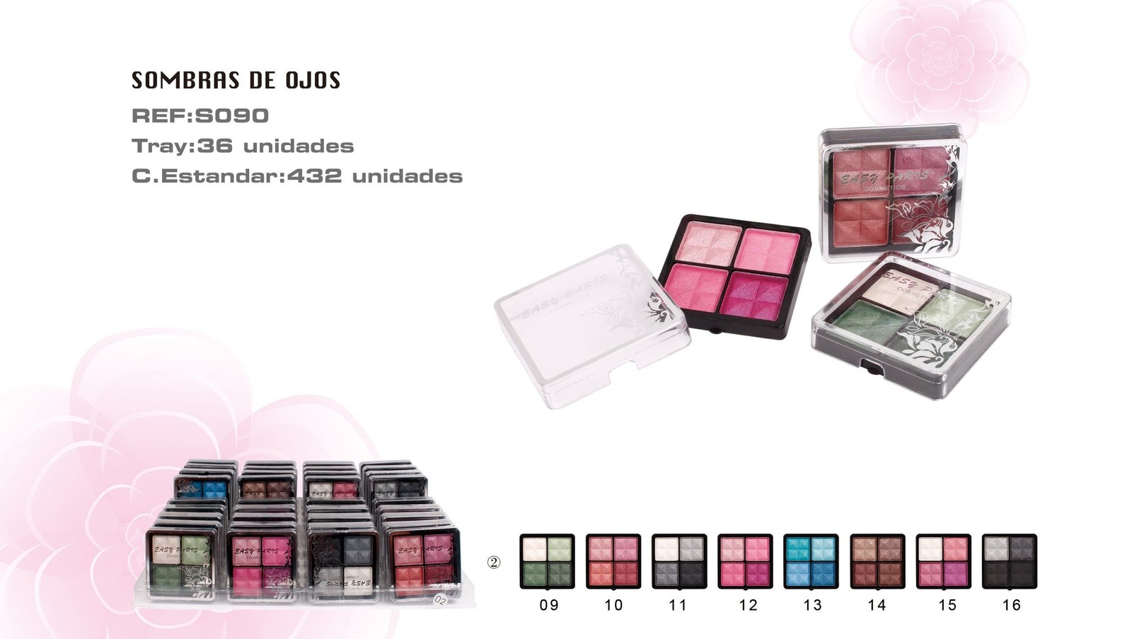 SOMBRA DE OJOS 4 COLORES EASY PARIS 432/