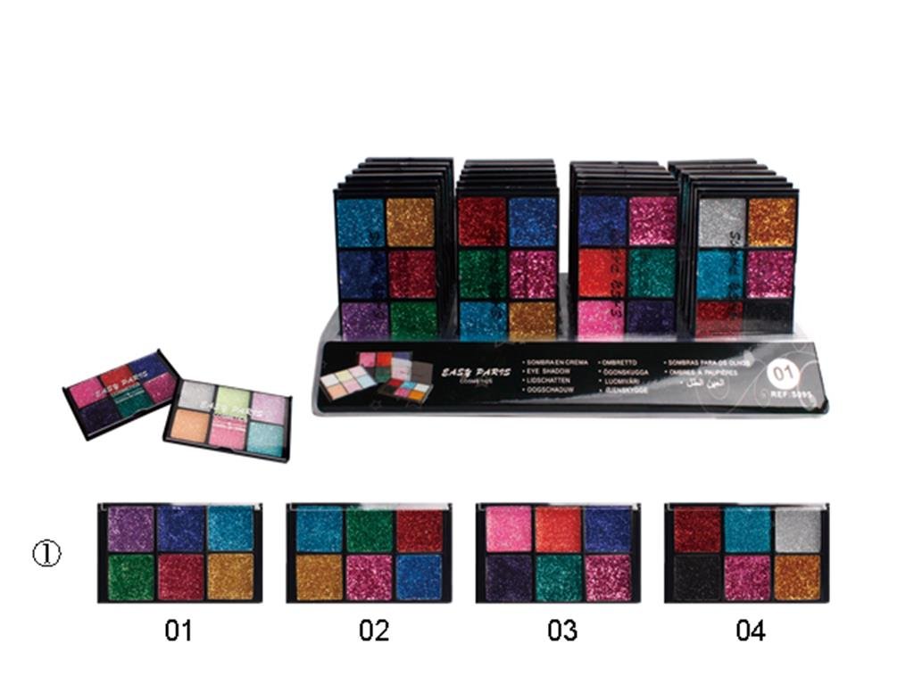 S.DE OJOS EN CREMA DE GLITTER 6 COLOR 43