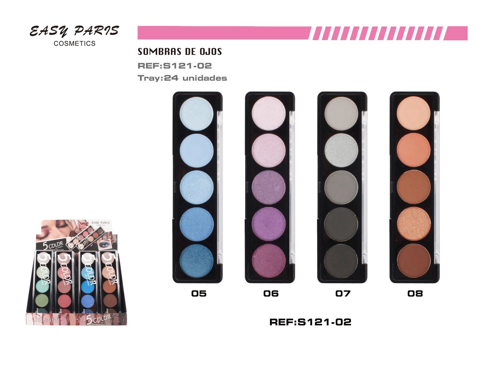SOMBRA DE OJOS 5 COLORES