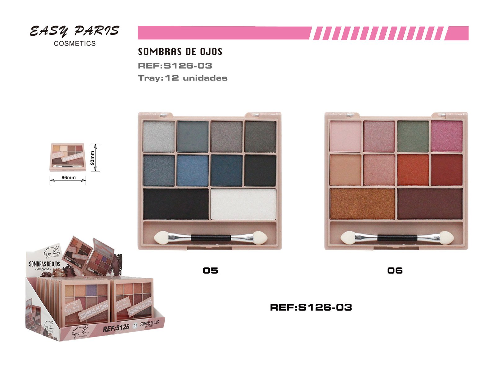SOMBRA DE OJOS 10 COLORS