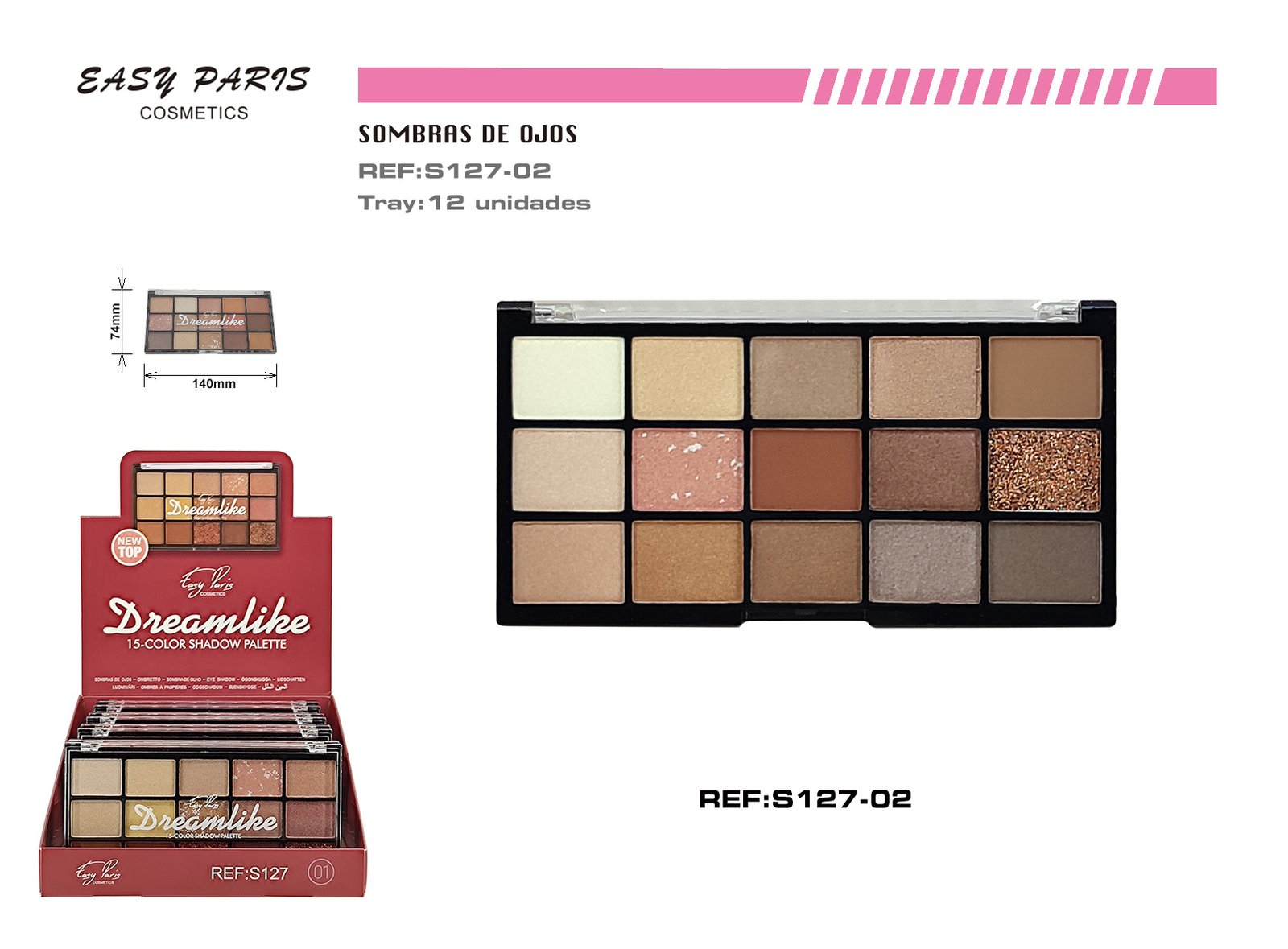 PALETA S.DE OJOS 15COLORS
