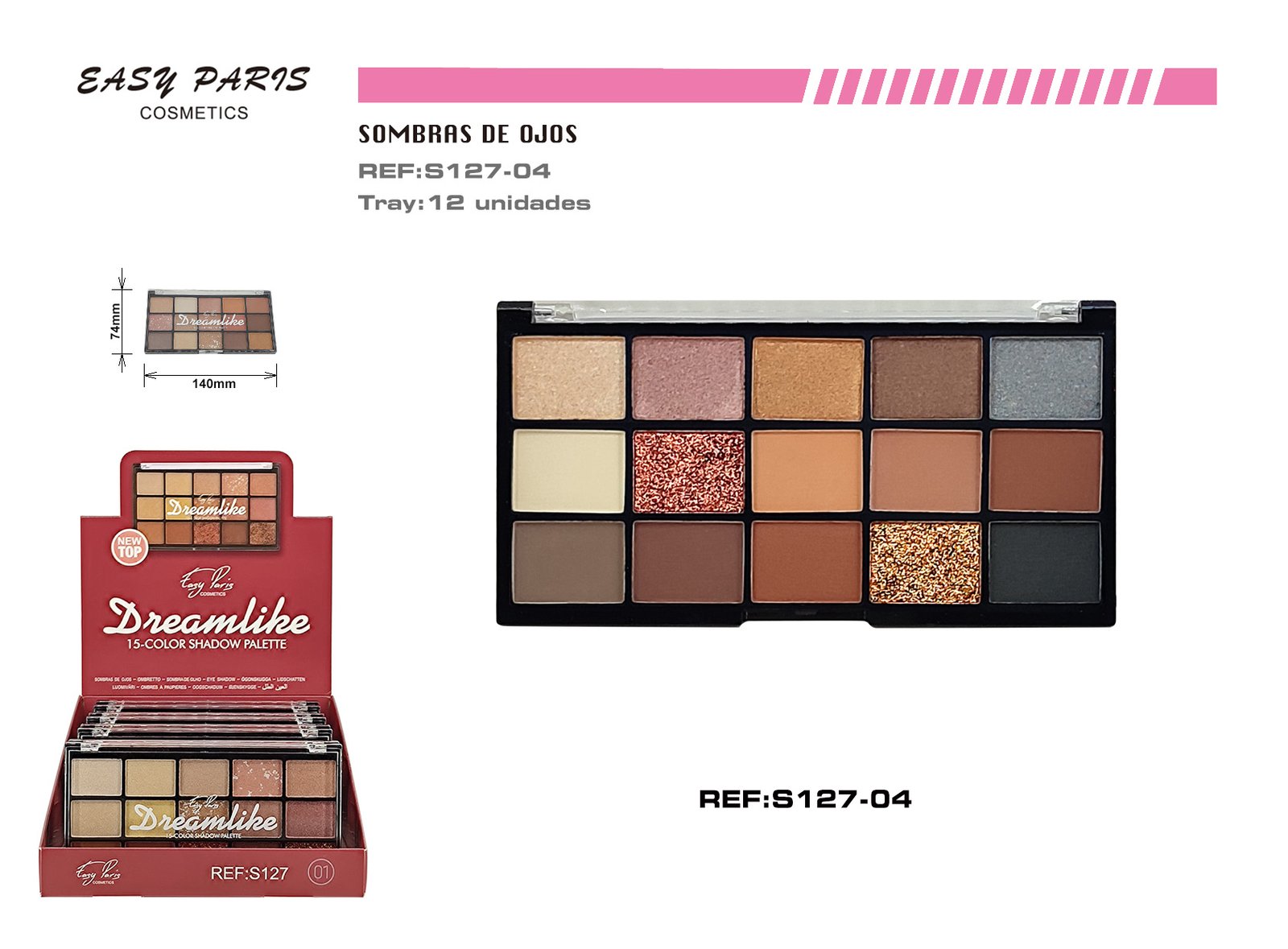 PALETA S.DE OJOS 15COLORS