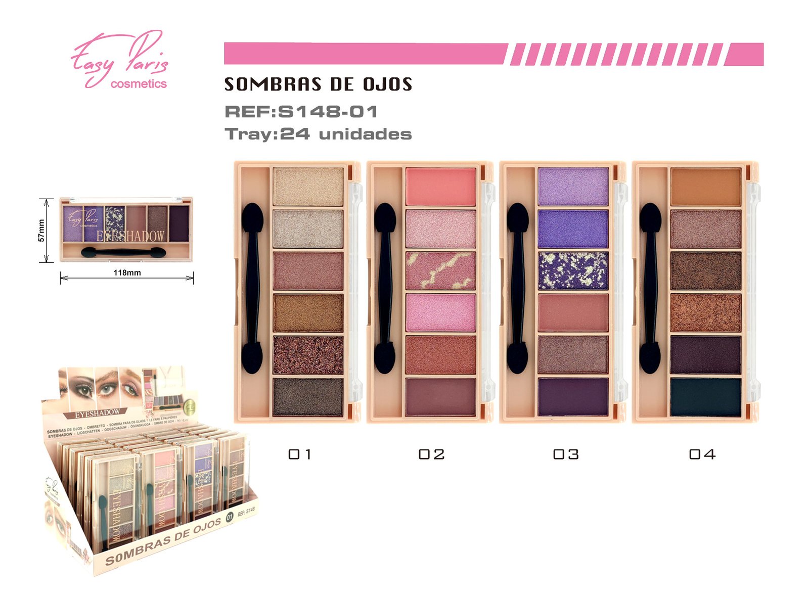 SOMBRA DE OJOS 7 COLORES