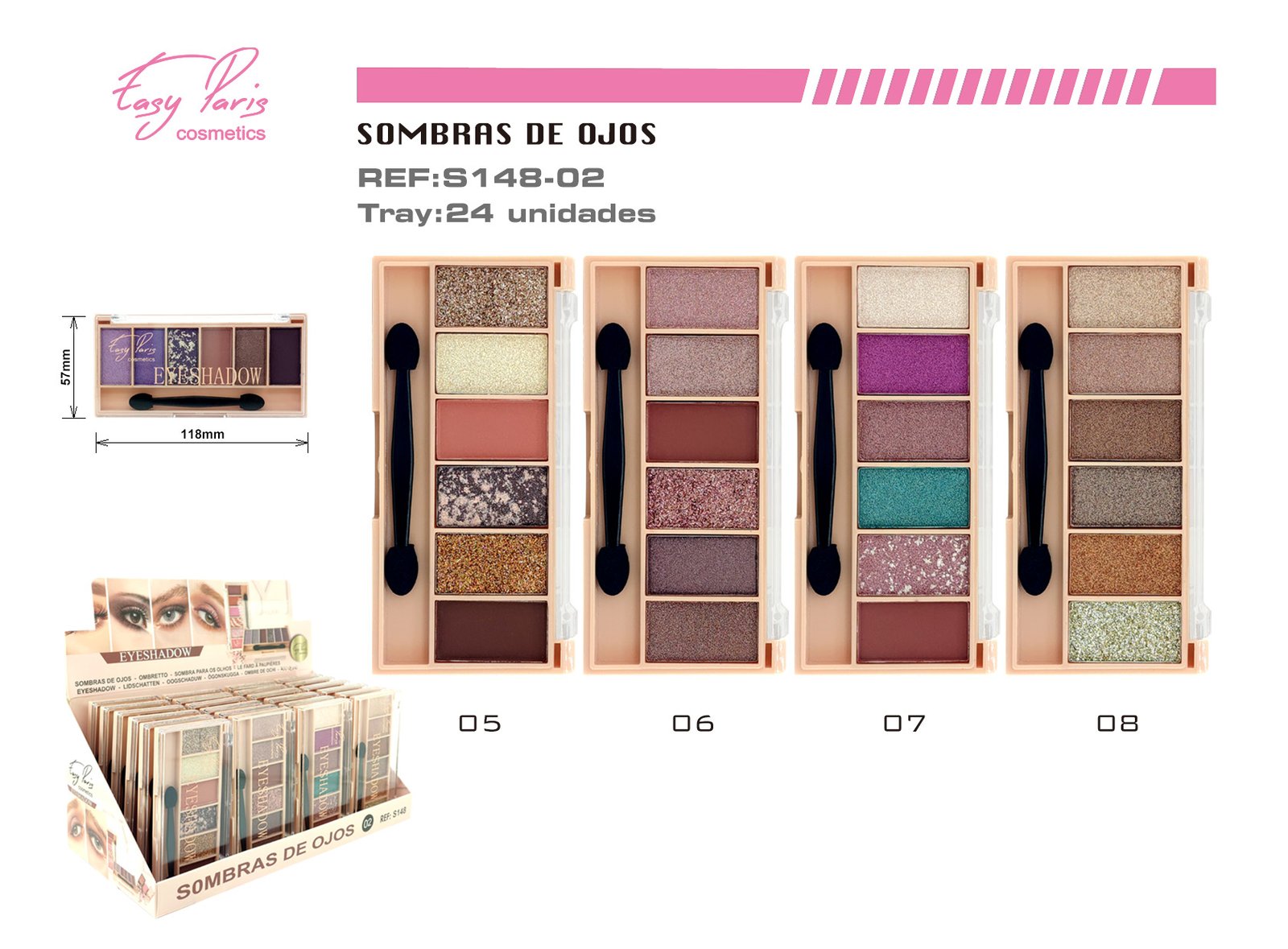 SOMBRA DE OJOS 7 COLORES