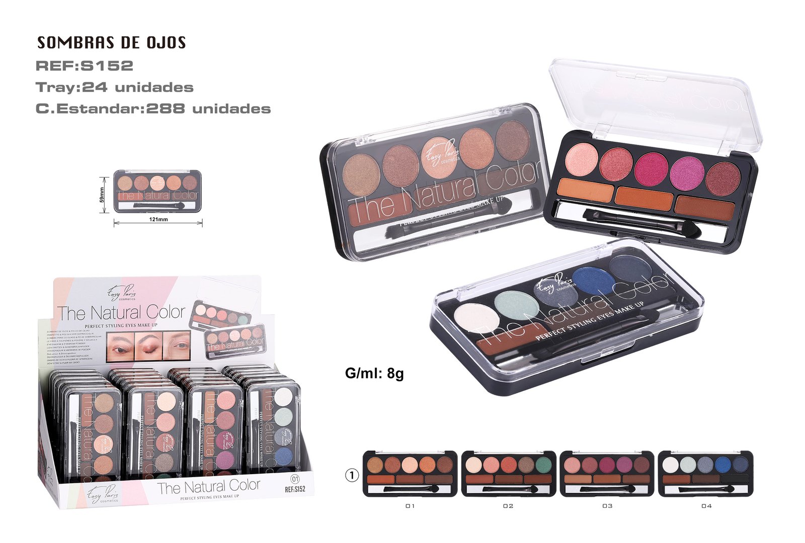 PALETA DE SOMBRAS DE OJOS /CEJAS