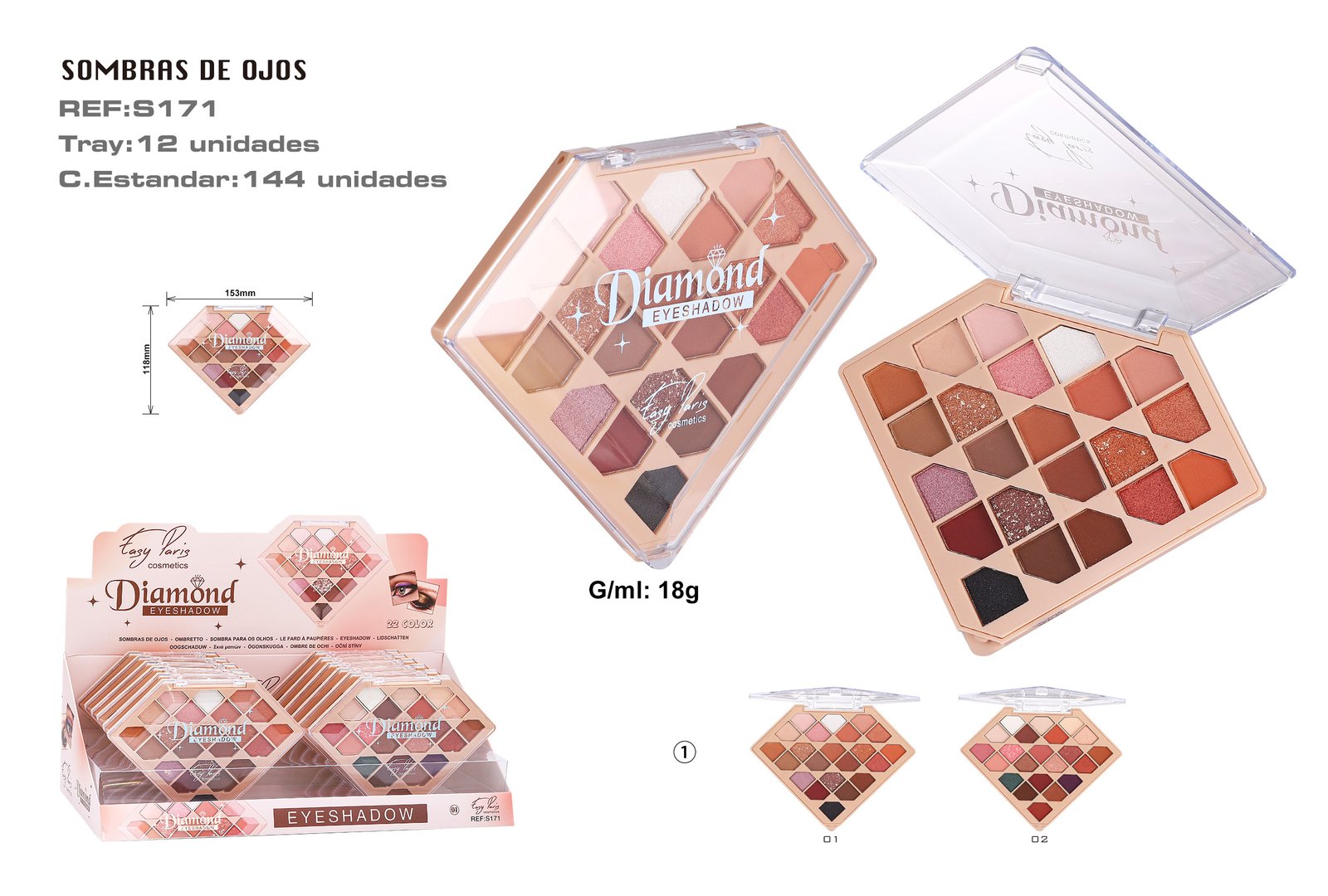 PALETA DIAMOND S.DE OJOS