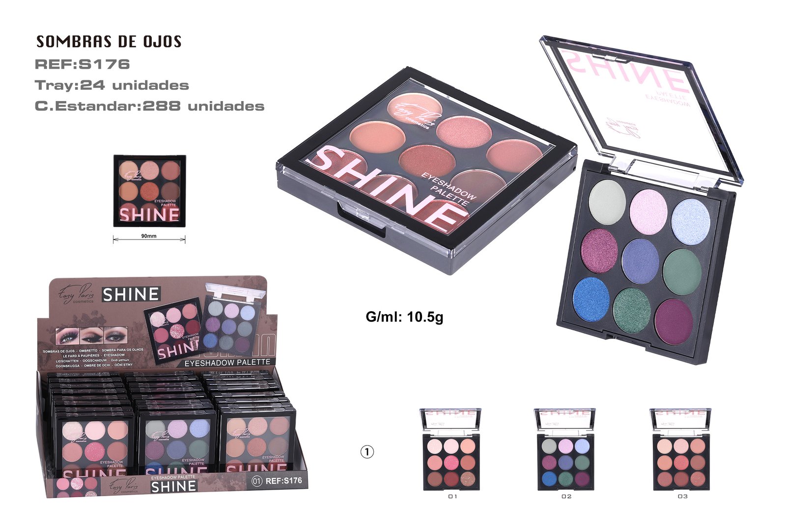 PALETA SOMBRAS 192/C 24U