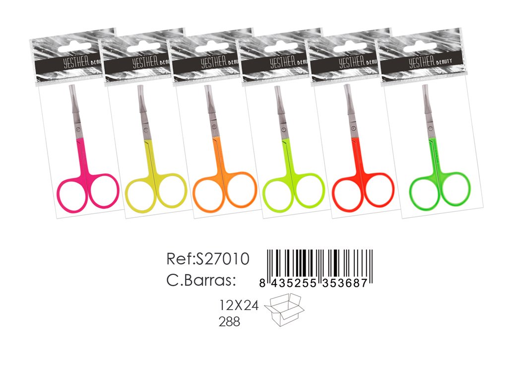 TIJERA COLORES FLUOR