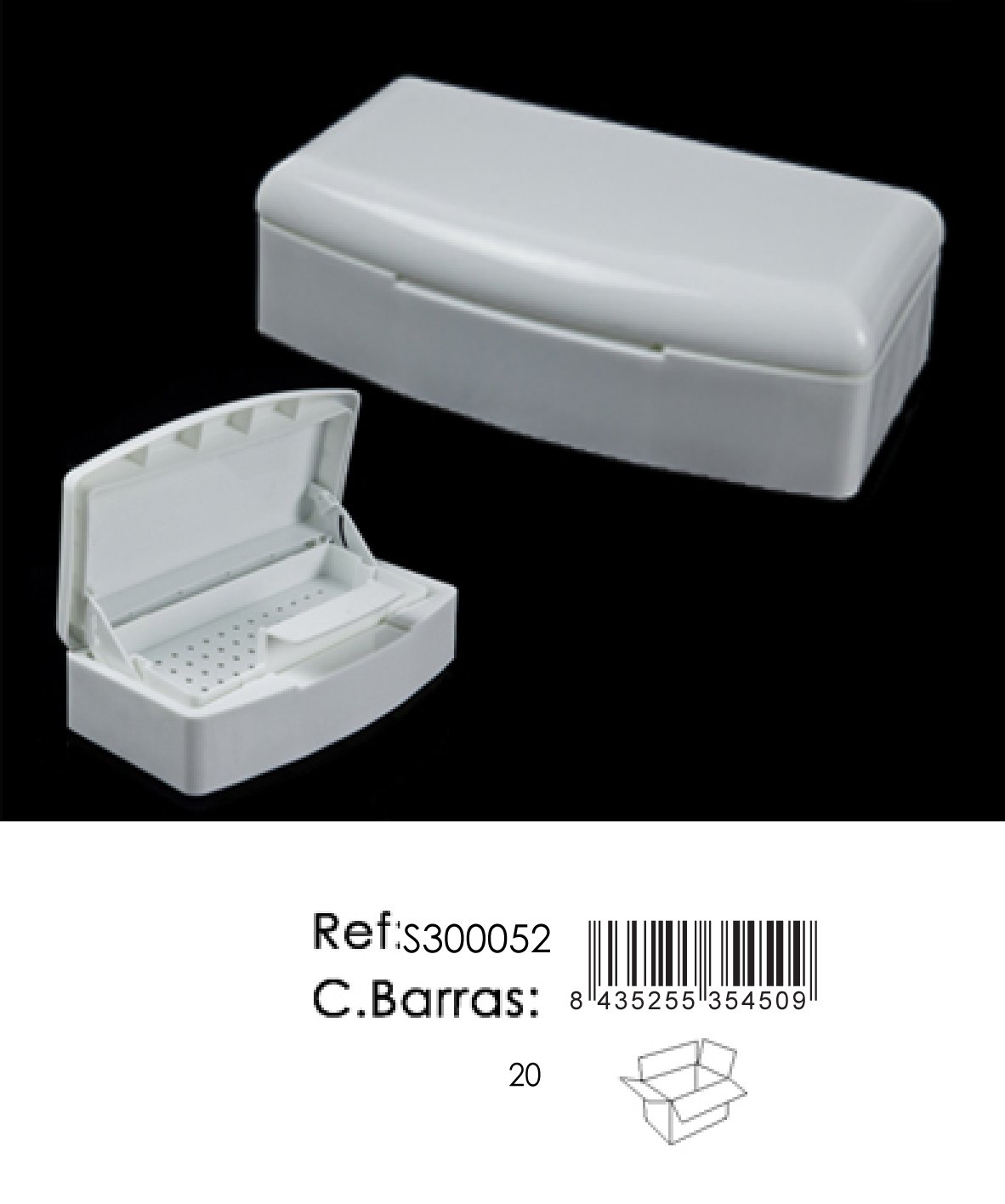 CAJA DE ESTERILIZACION DE LIMPIAS PARA UÑAS