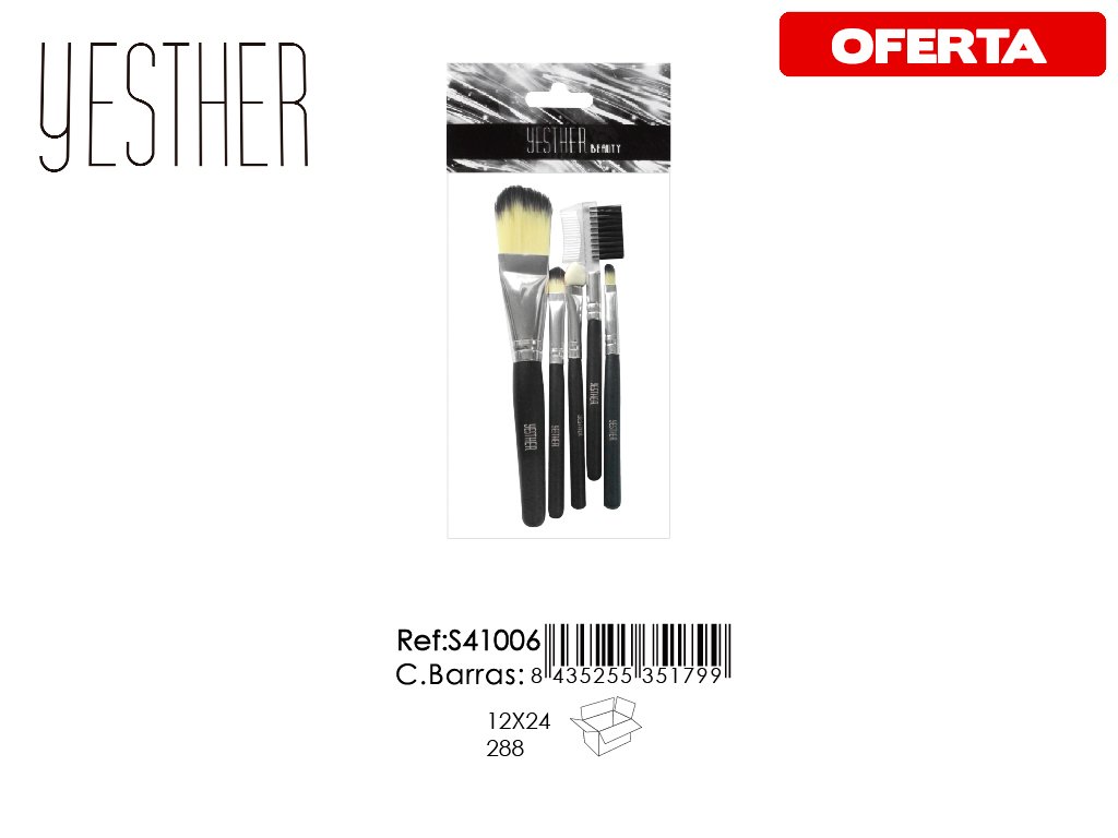 JGO. BROCHAS MAQUILLAJE 12/U YESENSY