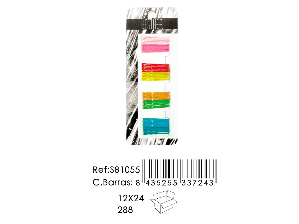 HORQUILLA PEQ. RIZADAS COLORES