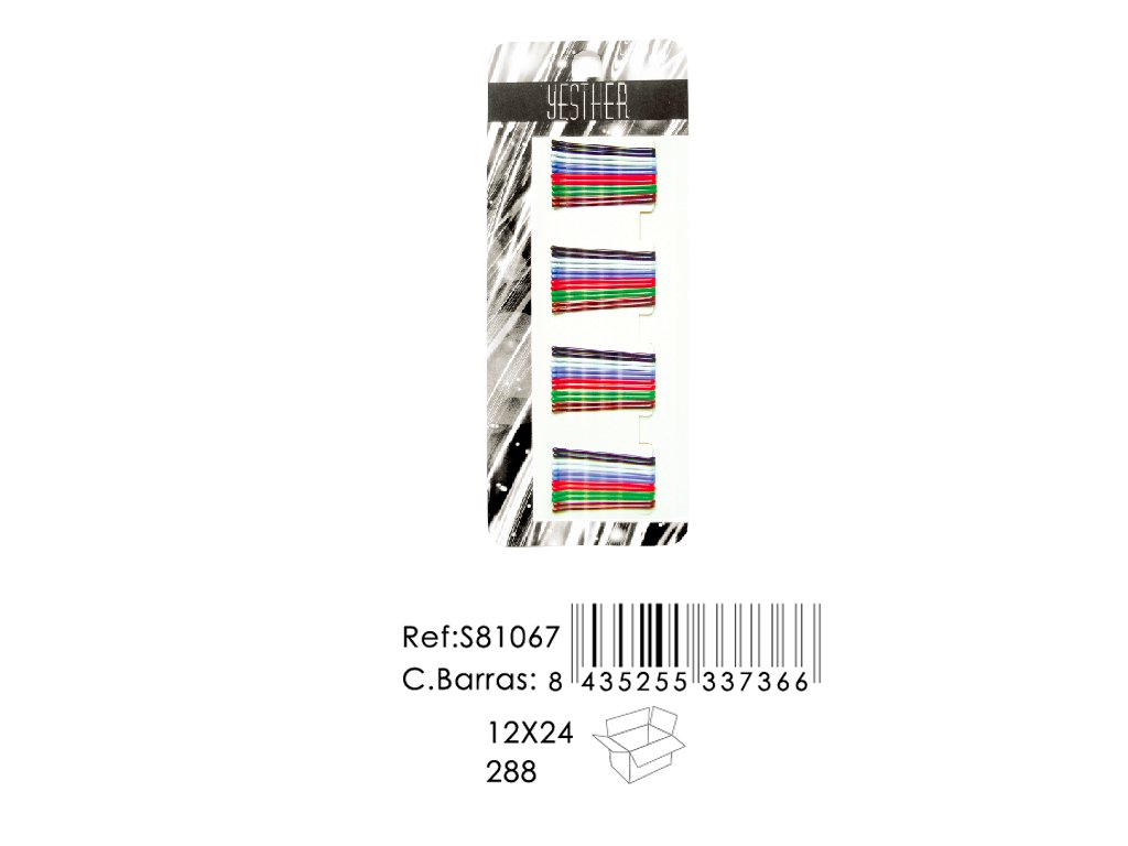 HORQUILLA PEQ. RIZADA COLORES