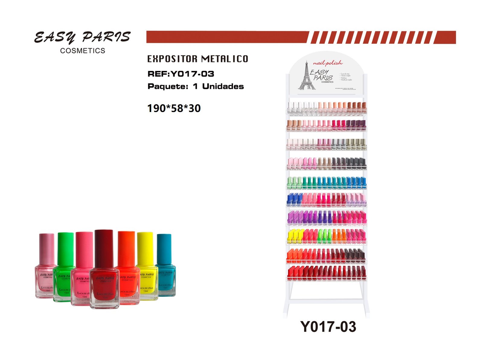EXP.EASY PARIS BLANCO REGALAN 1602/U D041 SOLO TIENDA
