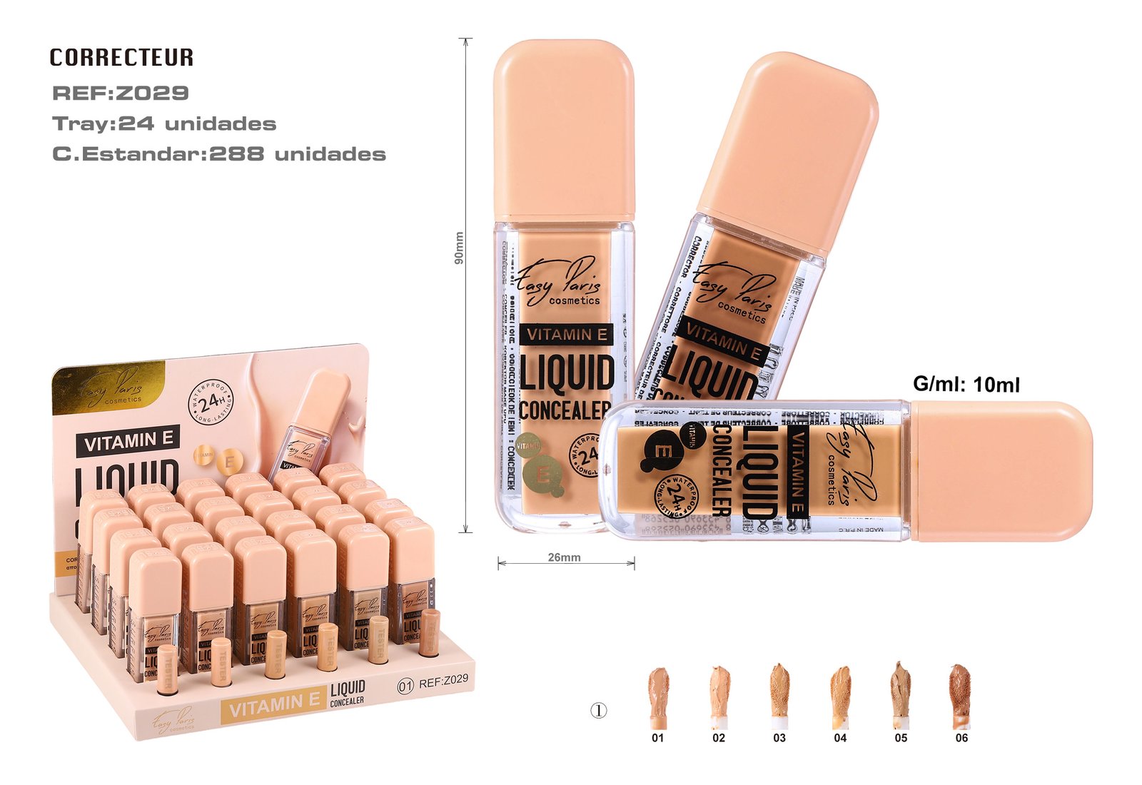 LIQUIDO CONCEALER 24H +VITA E